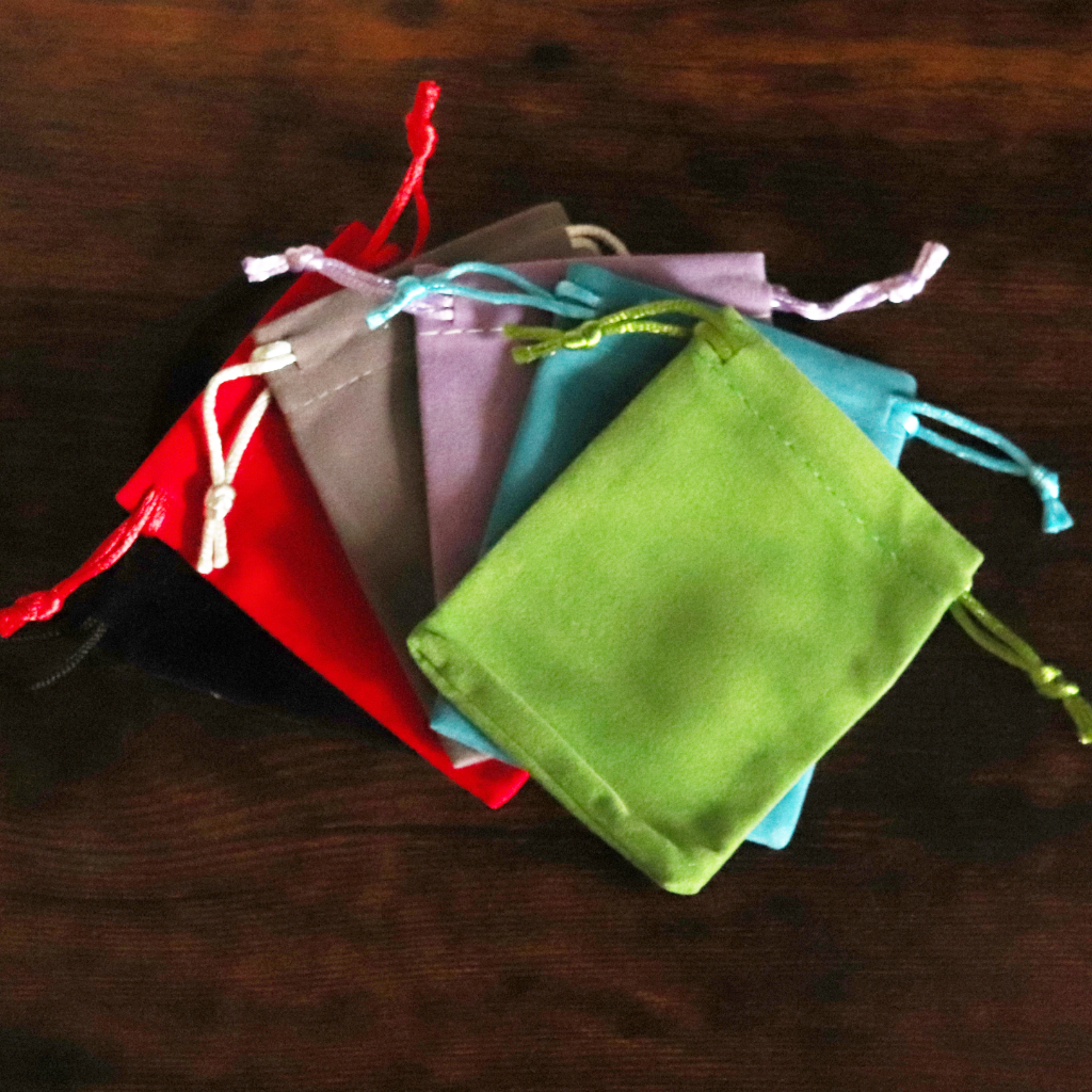 Opaque Acrylic Set of 7 TTRPG Dice - Crimson Rite