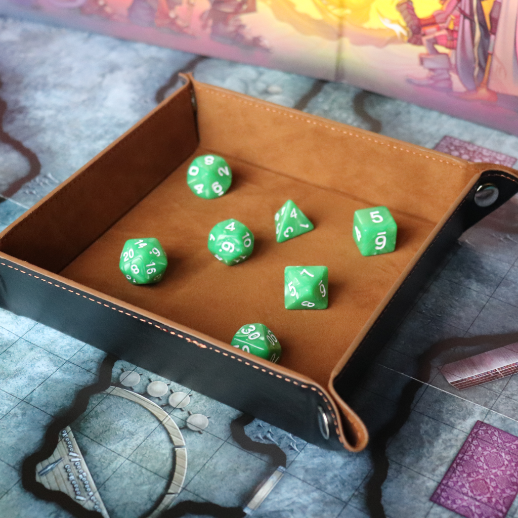 Faux Leather Pop UP Dice Tray - Bugbear (2 Styles Available)