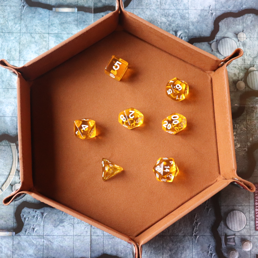 Faux Leather Pop UP Dice Tray - Bugbear (2 Styles Available)
