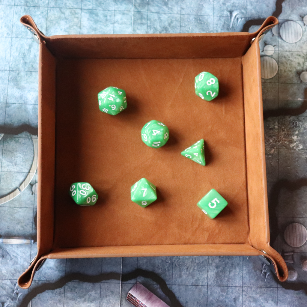 Faux Leather Pop UP Dice Tray - Bugbear (2 Styles Available)