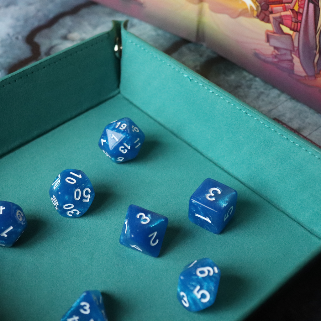 Faux Leather Pop UP Dice Tray - Marid (2 Styles Available)