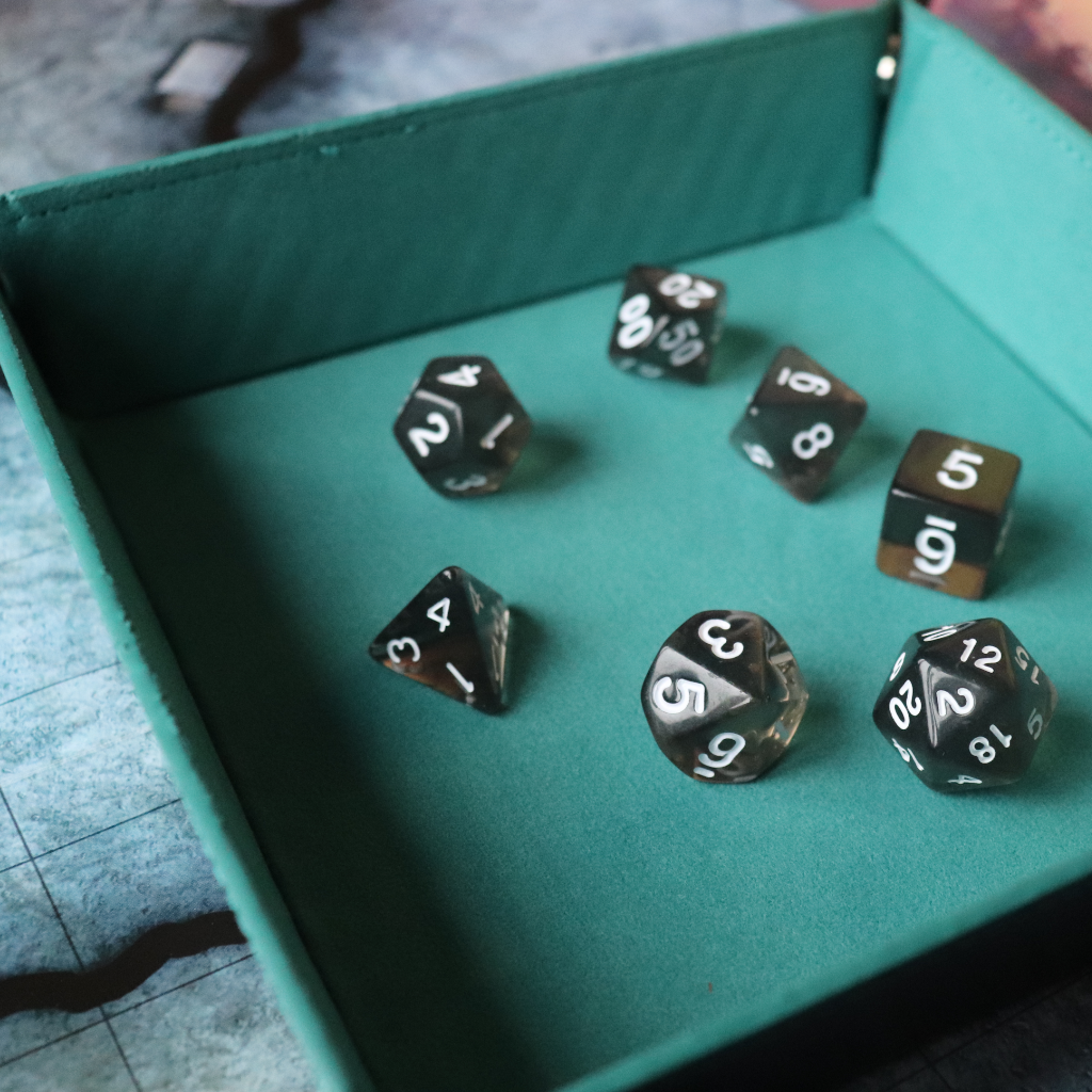 Faux Leather Pop UP Dice Tray - Marid (2 Styles Available)