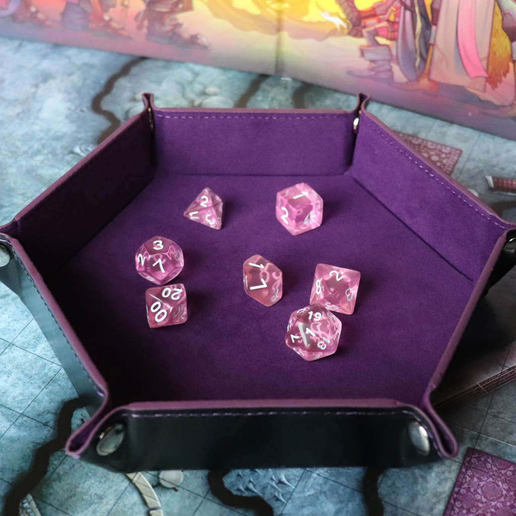 Faux Leather Pop UP Dice Tray - Mind Flayer (2 Styles Available)