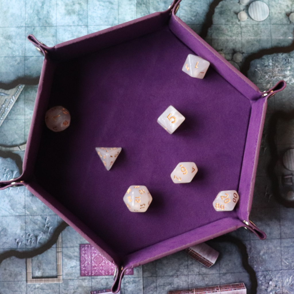 Faux Leather Pop UP Dice Tray - Mind Flayer (2 Styles Available)