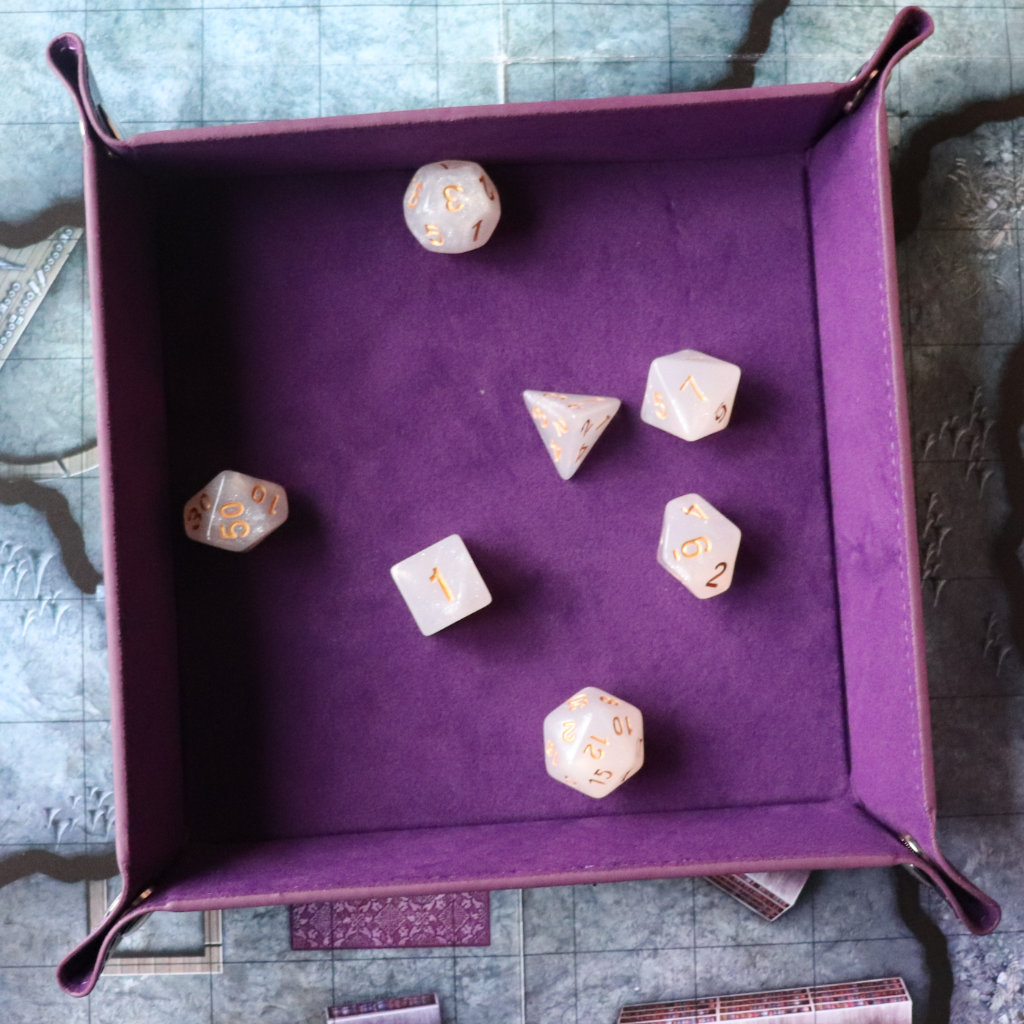 Faux Leather Pop UP Dice Tray - Mind Flayer (2 Styles Available)