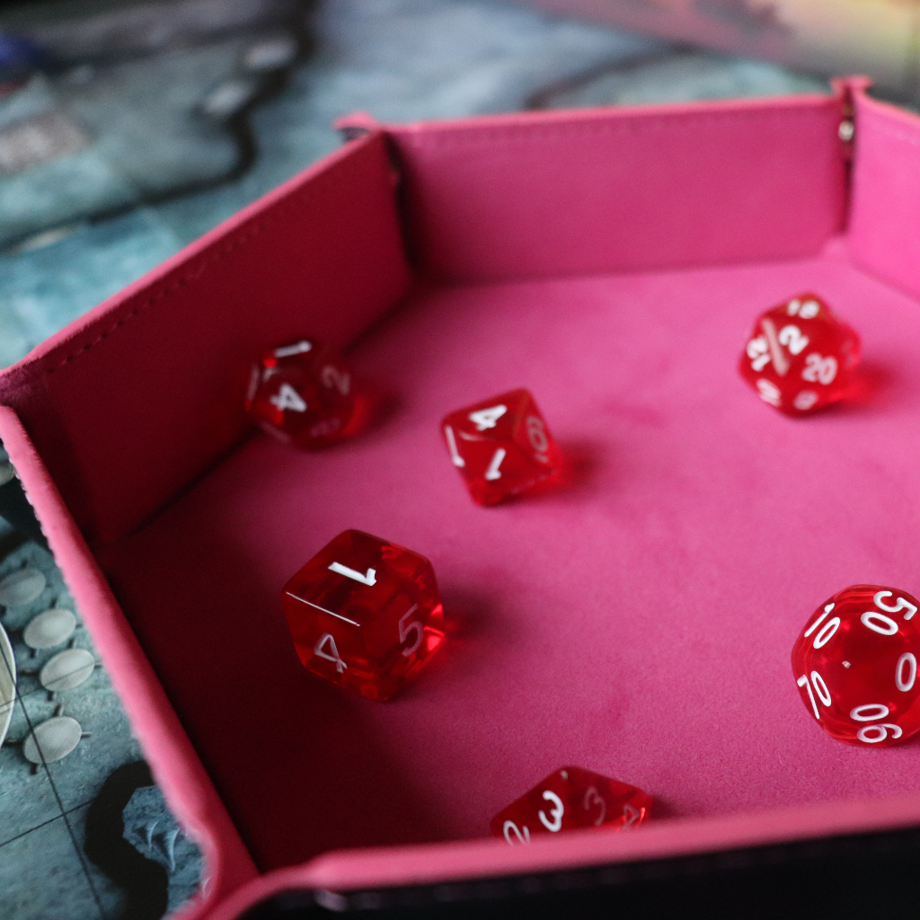 Faux Leather Pop UP Dice Tray - Charmed (2 Styles Available)