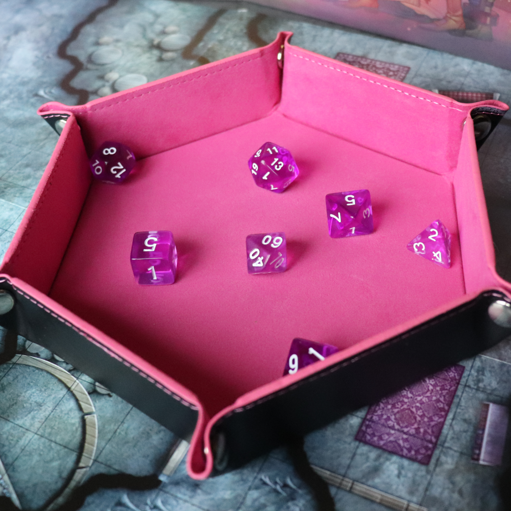 Faux Leather Pop UP Dice Tray - Charmed (2 Styles Available)