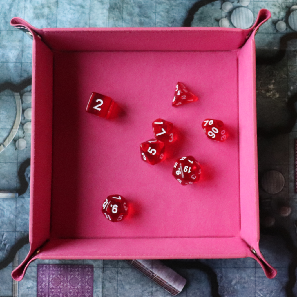 Faux Leather Pop UP Dice Tray - Charmed (2 Styles Available)
