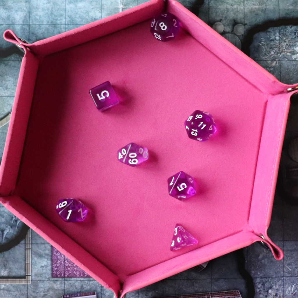 Faux Leather Pop UP Dice Tray - Charmed (2 Styles Available)