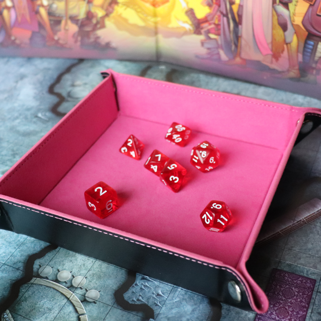 Faux Leather Pop UP Dice Tray - Charmed (2 Styles Available)