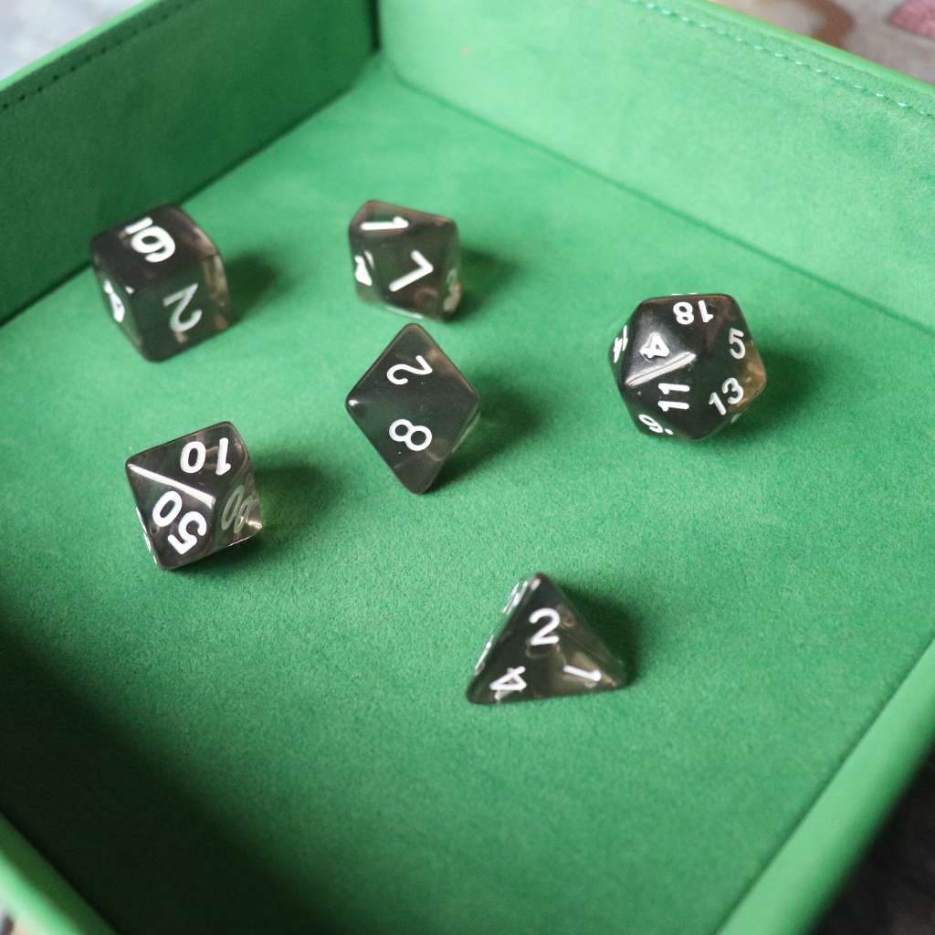 Faux Leather Pop UP Dice Tray - Ranger Emerald (2 Styles Available)