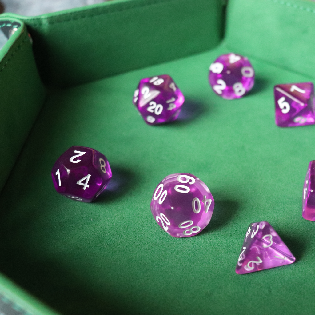 Faux Leather Pop UP Dice Tray - Ranger Emerald (2 Styles Available)