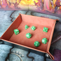 Faux Leather Pop UP Dice Tray - Stunned (2 Styles Available)